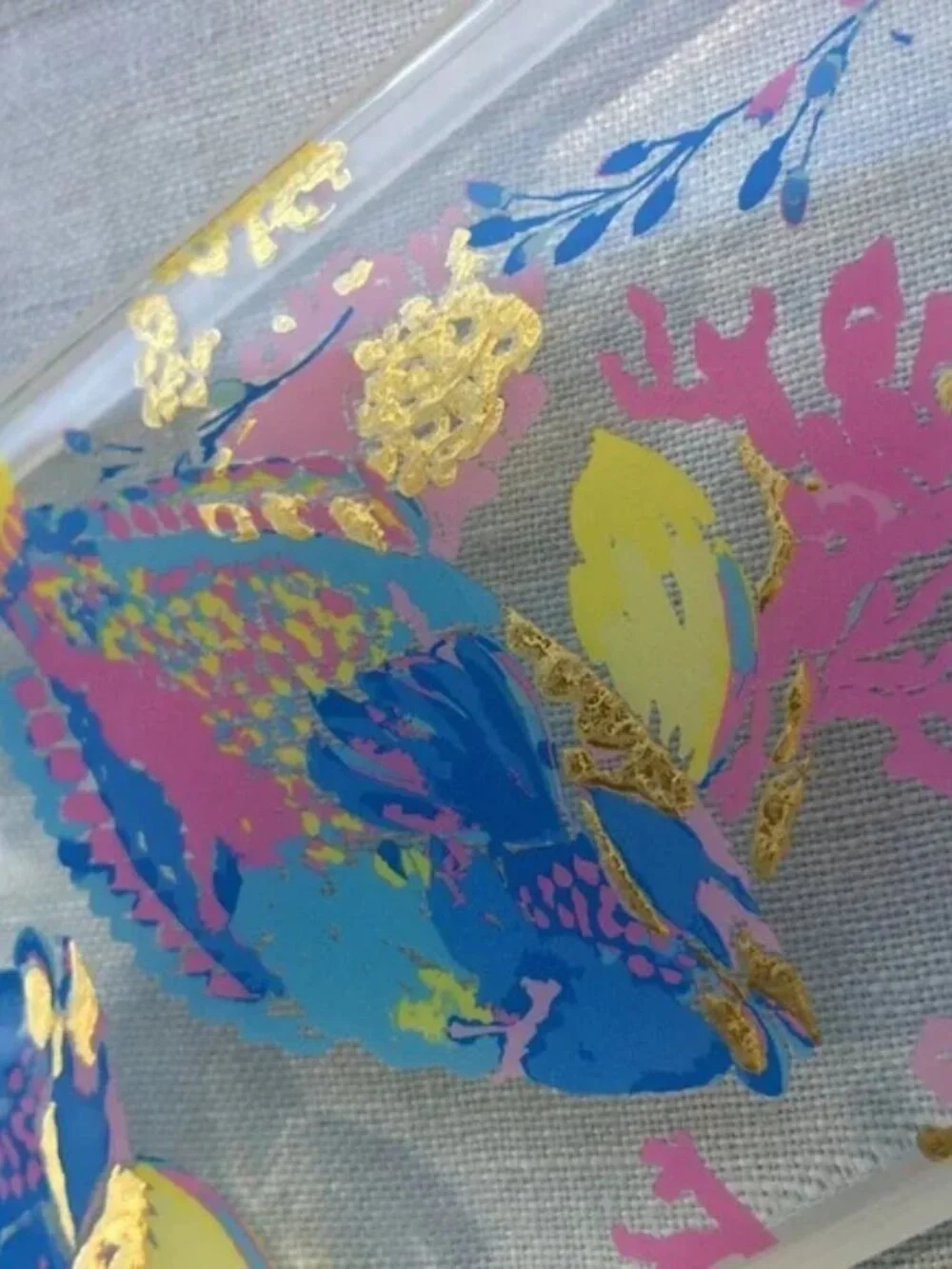 NWT Lilly Pulitzer clear Sandstorm fish iPhone 7/8 case